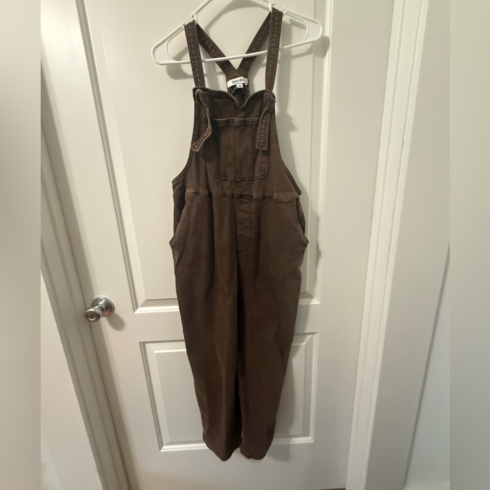 Zenana Brown Overalls